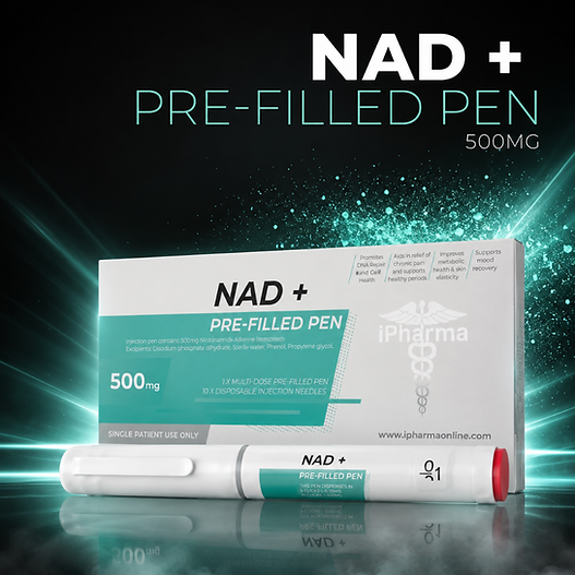 iPharma NAD+ Pre-Filled Pen 500mg Pre-Filled Pen packaging