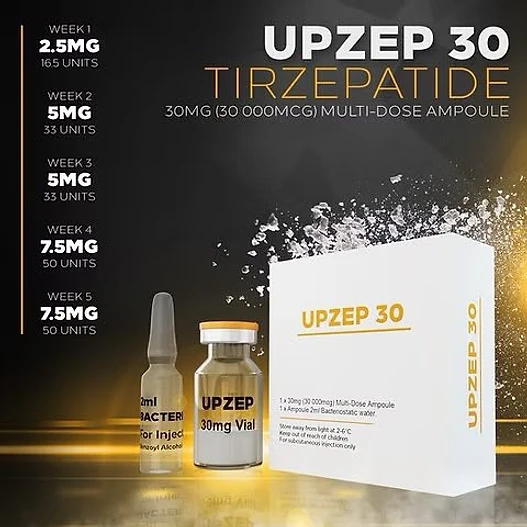 UPA UPZEP 30 Tirzepatide 30mg Ampoule Ampoule packaging