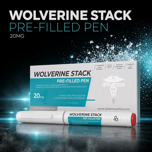 iPharma Wolverine Stack Pre-Filled Pen 20mg Stack Pen packaging